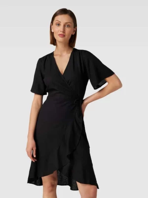 Sukienka o długości do kolan w kopertowym stylu model ‘Rosaline’ Soaked in Luxury