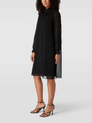 Sukienka o długości do kolan z aplikacją z logo model 'Cifreyana' CINQUE