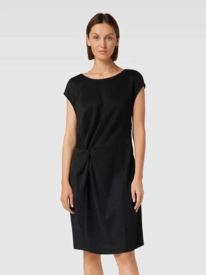 Sukienka o długości do kolan z dekoltem w łódkę model ‘LUREX’ Smith and Soul