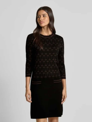 Sukienka o długości do kolan z dzianiny z mieszanki wiskozy z rękawem o dł. 3/4 Joop!