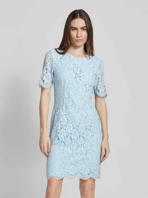 Sukienka o długości do kolan z efektem podpalenia Christian Berg Woman Selection