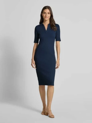 Sukienka o długości do kolan z efektem prążkowania model ‘Vazarel’ Lauren Ralph Lauren