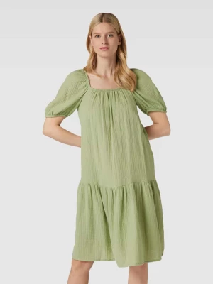 Sukienka o długości do kolan z fakturowanym wzorem model 'NATALI' Vero Moda