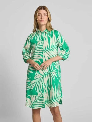 Sukienka o długości do kolan z kołnierzykiem koszulowym milano italy