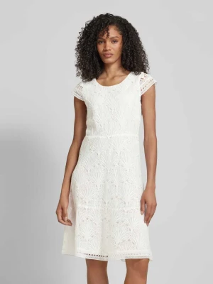 Sukienka o długości do kolan z koronką szydełkową comma