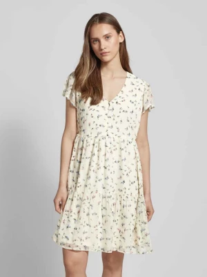 Sukienka o długości do kolan z krótką listwą guzikową model ‘AIDA ELISA LIFE’ Only