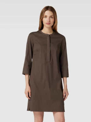 Sukienka o długości do kolan z krytą listwą guzikową model ‘CIDANI’ CINQUE