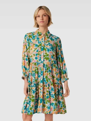 Sukienka o długości do kolan z kwiatowym wzorem model ‘LEAFA’ YAS