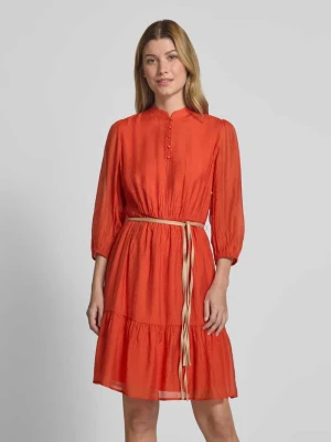 Sukienka o długości do kolan z mieszanki wiskozy Christian Berg Woman Selection