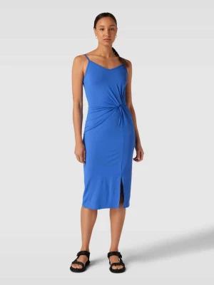 Sukienka o długości do kolan z mieszanki wiskozy i elastanu model ‘Maxine’ EDITED
