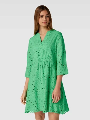 Sukienka o długości do kolan z mieszanki wiskozy i lnu s.Oliver BLACK LABEL