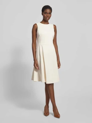 Sukienka o długości do kolan z mieszanki wiskozy model ‘CHARLEY’ Lauren Ralph Lauren