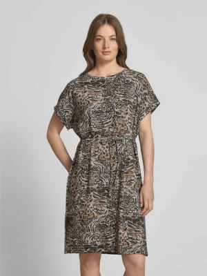 Sukienka o długości do kolan z mieszanki wiskozy model ‘Galina’ Soyaconcept