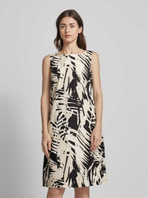 Sukienka o długości do kolan z okrągłym dekoltem comma