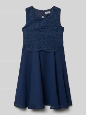 Sukienka o długości do kolan z okrągłym dekoltem Happy Girls