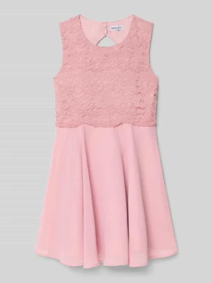 Sukienka o długości do kolan z okrągłym dekoltem Happy Girls