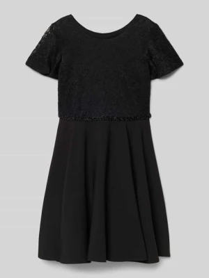 Sukienka o długości do kolan z okrągłym dekoltem Happy Girls