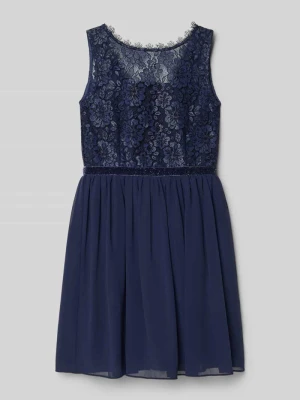 Sukienka o długości do kolan z okrągłym dekoltem Happy Girls