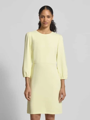 Sukienka o długości do kolan z okrągłym dekoltem i rękawem o dł. 3/4 Marc Cain