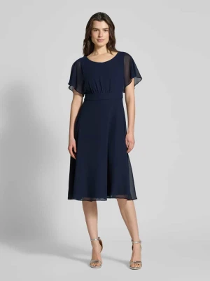 Sukienka o długości do kolan z okrągłym dekoltem Vera Mont