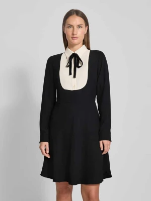 Sukienka o długości do kolan z wiązanym detalem model ‘LEYTHIA’ Lauren Ralph Lauren