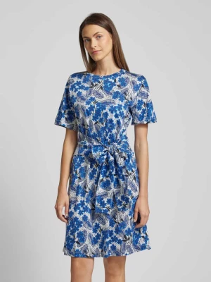 Sukienka o długości do kolan z wiązanym paskiem model ‘TONIO’ Weekend Max Mara