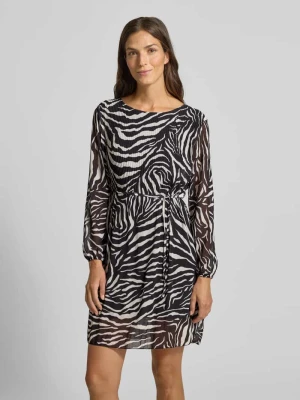 Sukienka o długości do kolan z wiązanym paskiem ZABAIONE