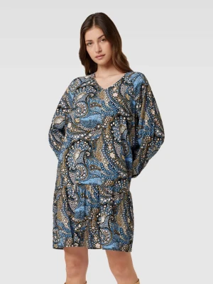 Zdjęcie produktu Sukienka o długości do kolan z wiskozy ze wzorem na całej powierzchni model ‘Manny’ Soyaconcept