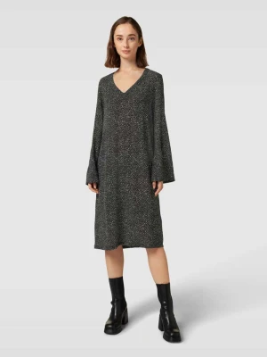 Sukienka o długości do kolan ze wzorem na całej powierzchni LANIUS