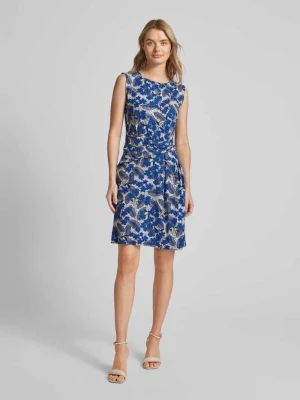 Sukienka o długości do kolan ze wzorem na całej powierzchni model ‘EMBLEMA’ Weekend Max Mara