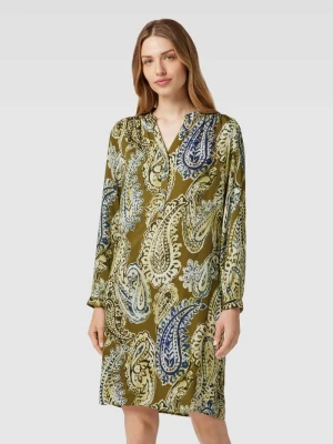 Sukienka o długości do kolan ze wzorem paisley Emily Van den Bergh