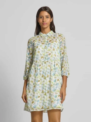 Sukienka o kroju babydoll i linii A z szyfonu z podszewką z wiskozy Tom Tailor Denim