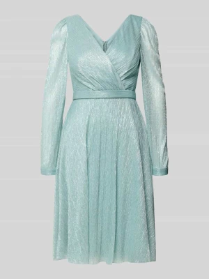 Sukienka o kroju regular fit w stylu kopertowym TROYDEN COLLECTION