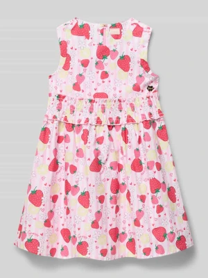 Sukienka z detal z logo model 'Poplin' Guess