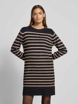 Sukienka o kroju regular fit z efektem dzianiny Apricot