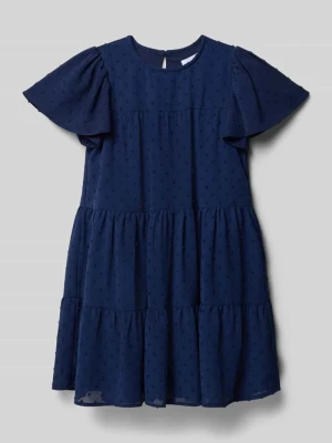 Sukienka o kroju regular fit z fakturowanym wzorem DANAMADE