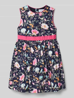 Sukienka o kroju regular fit z kwiatowym nadrukiem na całej powierzchni DANAMADE