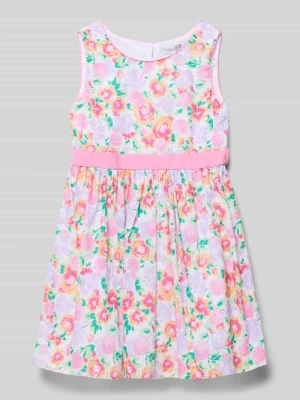 Sukienka o kroju regular fit z kwiatowym nadrukiem na całej powierzchni Happy Girls