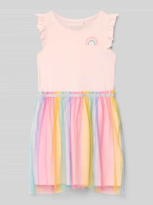 sukienka z nadrukiem z motywem BLUE SEVEN