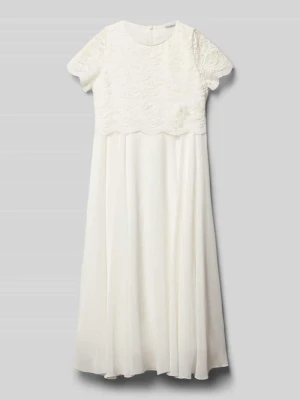 Sukienka o kroju regular fit z obszyciem koronką Weise