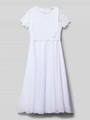 Sukienka o kroju regular fit z obszyciem koronką Weise