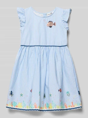 Sukienka o kroju regular fit z wyhaftowanym motywem Happy Girls