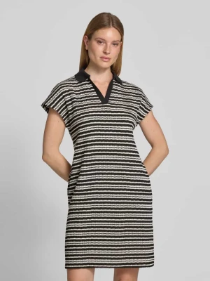 Sukienka o kroju relaxed fit w imitacji dzianiny, model 'Wary' Opus Czarny
