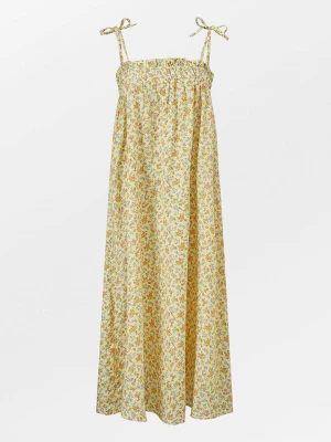 Becksöndergaard Sukienka "Otavia" w kolorze żółtym ze wzorem rozmiar: S