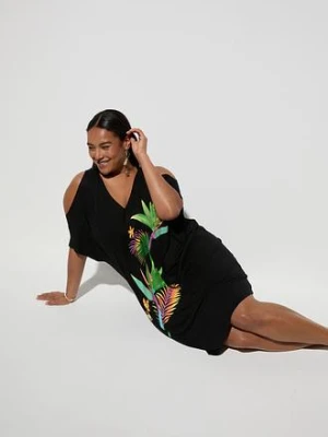 Sukienka plażowa z lejącej wiskozy bonprix