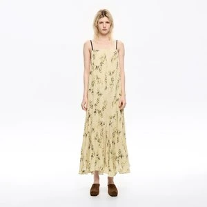 Sukienka plisowana nieregularna Notebook light yellow BIMBA Y LOLA