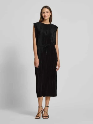 Sukienka plisowana o kroju relaxed fit z troczkiem s.Oliver RED LABEL