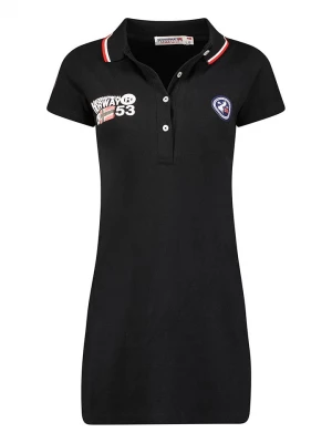 Geographical Norway Sukienka polo "Karetta" w kolorze czarnym rozmiar: L