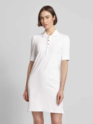 Sukienka polo o długości do kolan w jednolitym kolorze Lauren Ralph Lauren