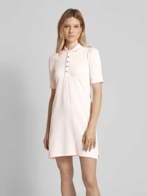 Sukienka polo o długości do kolan w jednolitym kolorze Lauren Ralph Lauren